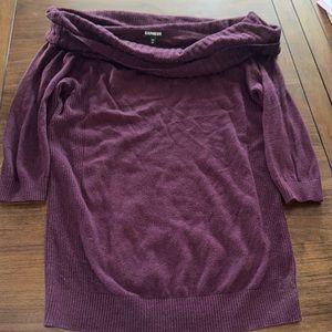 EXPRESS women’s off the shoulder slouchy sweater sz small. Fits oversized.